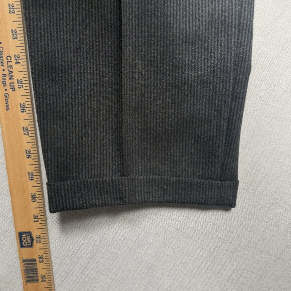VTG Trussini Suit Set Linea Nuova Wool Blend Gray Pinstripe Two Piece Mens 52 6L - Picture 12 of 14